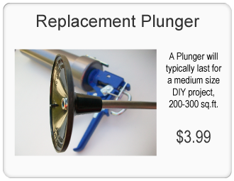 Grout Gun Replacement Plunger. A Grout Gun Plunger will typically last for a medium size DIY project, 200-300 sq.ft. Buy it now for $3.99